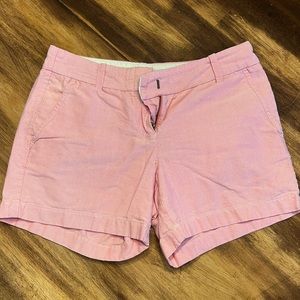 J. Crew Women's Pink 4" Oxford Cotton Shorts Size 0